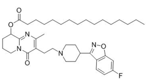 the structural formula of Pamperidone Palmitate