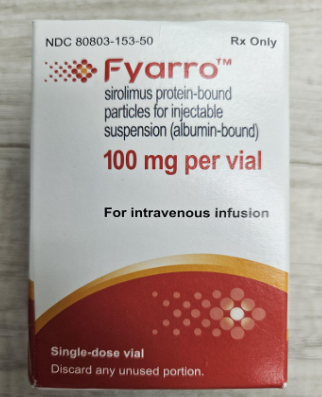 西罗莫司白蛋白结合型纳米粒（商品名Fyarro）